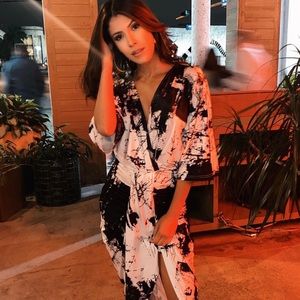 Black and white dress